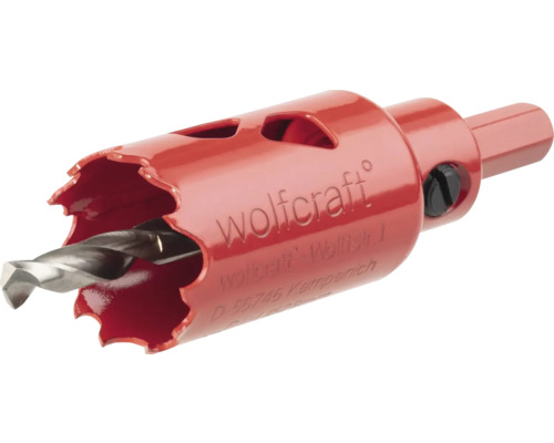 Dierovacia píla Wolfcraft s vodiacim vrtákom