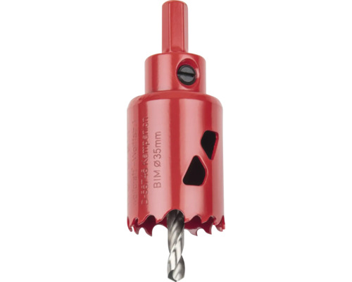 Dierovacia píla Wolfcraft BIM s priemerom 35 milimetrov.