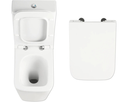 Na obrázku je hlboké splachovacie WC a záchodové sedadlo.