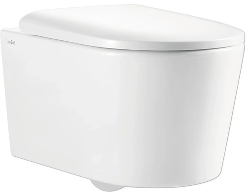 Závesné WC s hlbokým splachovaním, uzavretým splachovacím kruhom a WC sedadlom