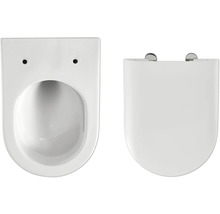 Závesné hlboké splachovacie WC s WC sedadlom