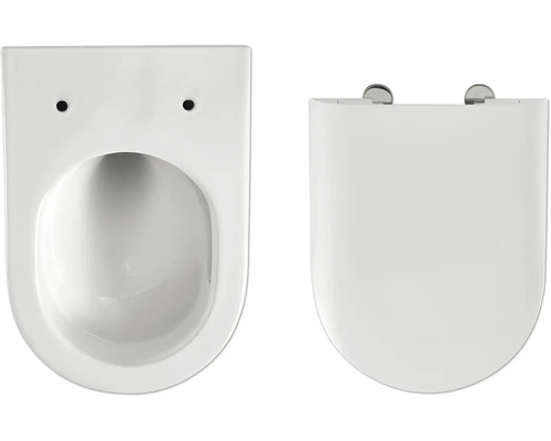 Závesné hlboké splachovacie WC s WC sedadlom