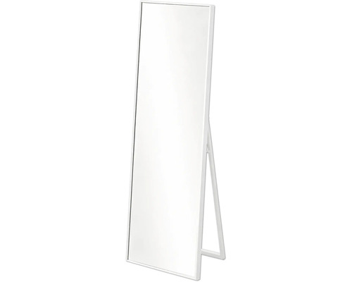 Stojace zrkadlo biele 30x150 cm Obdĺžnikové stojace zrkadlo s bielym rámom