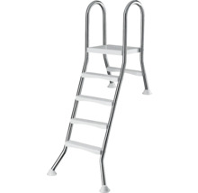 Bazénový rebrík z nehrdzavejúcej ocele so stupňami
