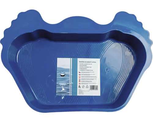 Vanička na oplach nôh 57,5 x 38 x 8,5 cm modrá Plastová vanička na nohy