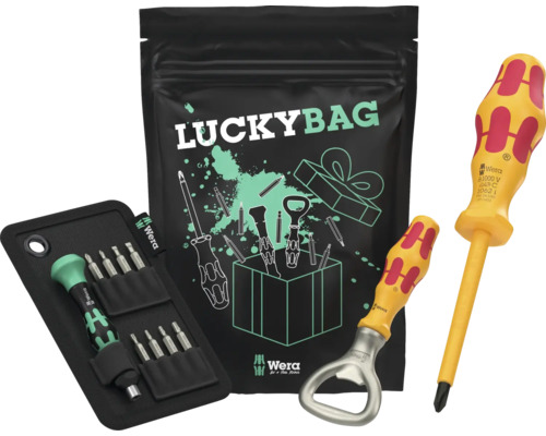 Wera Lucky Bag so skrutkovačmi a otváračom na fľaše