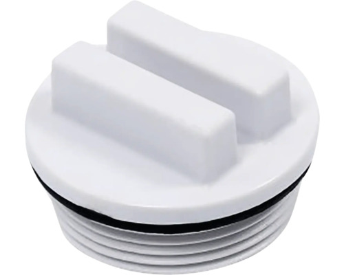Biela plastová závitová zátka