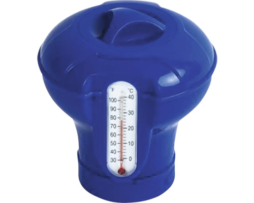 Plávajúci bazénový teplomer na meranie teploty vody.