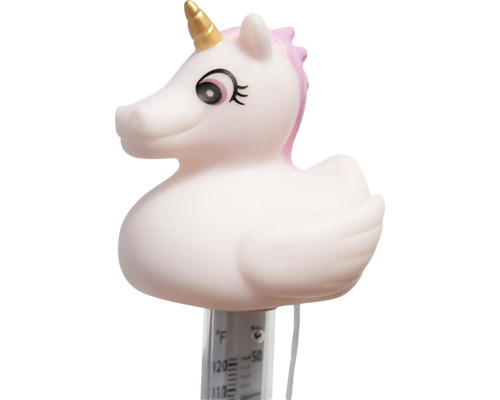 Plávajúci bazénový teplomer motív jednorožca Ukazovateľ teploty do kúpeľne v dizajne jednorožca