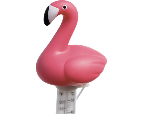 Plávajúci bazénový teplomer motív plameniaka Plameniakový bazénový teplomer na meranie teploty vody