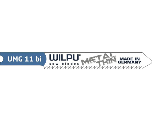 Pílový list Wilpu UMG 11 bi na tenké kovy, vyrobené v Nemecku