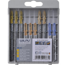 Sada pílových listov Wilpu na drevo a kov, 10 kusov