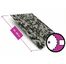 Trapézový plech s maskovacím vzorom, dĺžka 120 až 400 cm