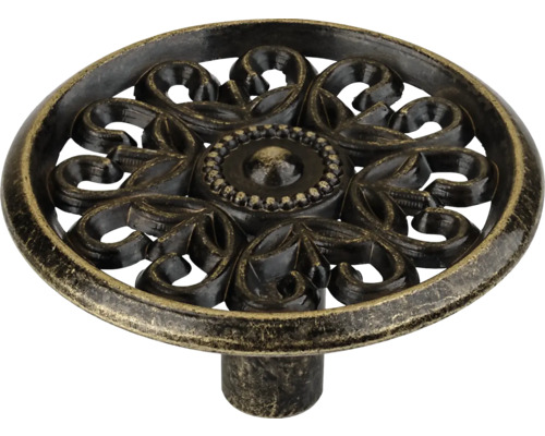 Nábytkový gombík s kvetinovým vzorom