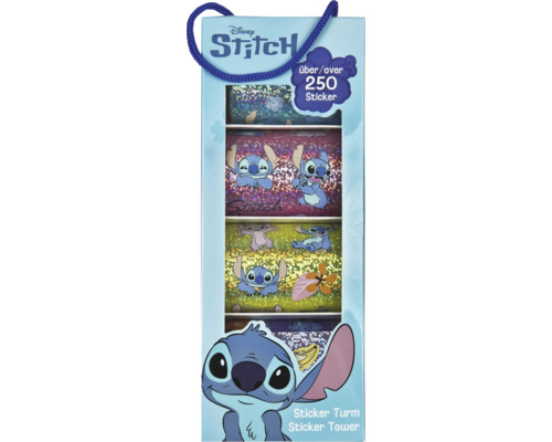 Disney Stitch Sticker veža s viac ako 250 nálepkami