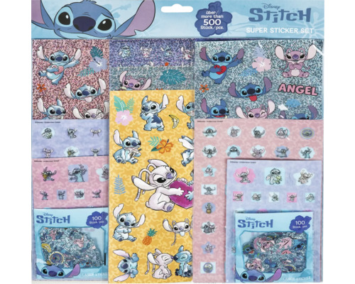 Sada samolepiek Disney Stitch Super s viac ako 500 kusmi