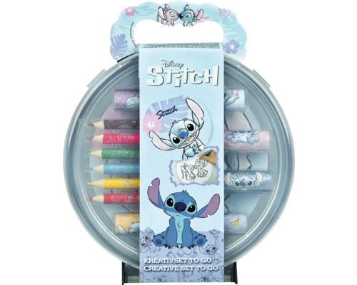 Kreatívna súprava Disney Stitch so ceruzkami a omaľovánkami