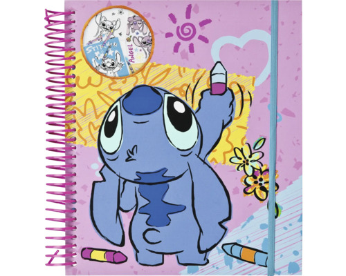 Zápisník s motívom Stitch a špirálovou väzbou