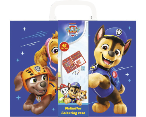Kufrík s omaľovánkami Paw Patrol, 40 dielov