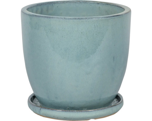 Keramický kvetináč s podšálkou