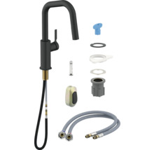 Kuchynská batéria s príslušenstvom a pripojovacími hadicami