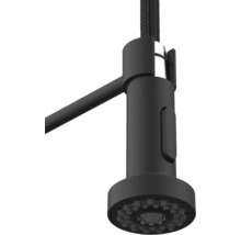 Čierna kuchynská batéria s hadicou