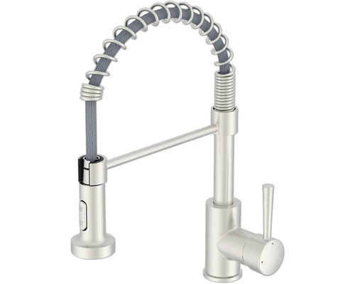 Kuchynská batéria so špirálovou pružinou a výsuvnou sprchou