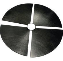 Okrúhly kryt s centrálnym otvorom a výrezmi v tvare štvrťkruhu