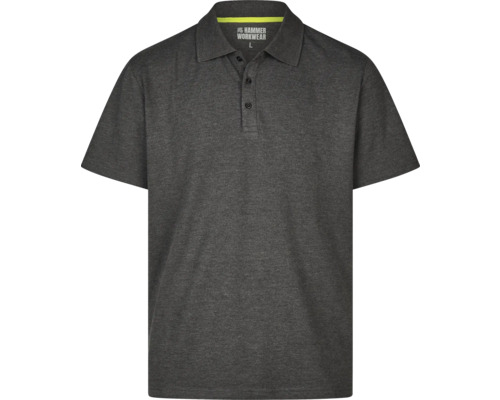 Sivé polokošele Hammer Workwear s gombíkovou légou