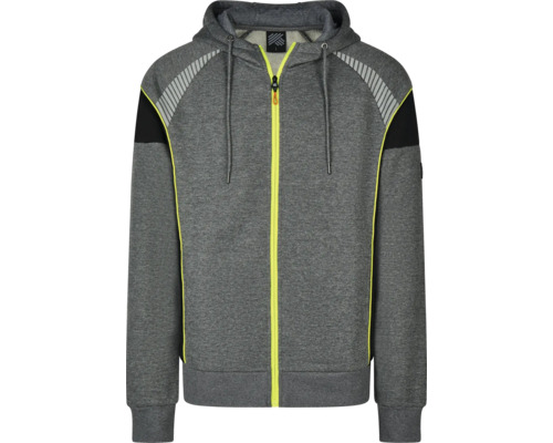 Sivá mikina s kapucňou na zips