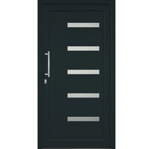 Vchodové dvere s kľučkou a piatimi sklenenými vložkami