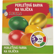 Sada farieb na vajíčka METMA pre približne 50 vajec s 5 farbami