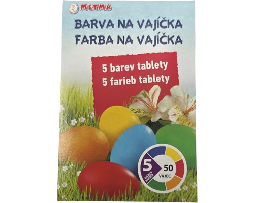 Súprava farieb na vajcia s farebnými tabletami od Metma