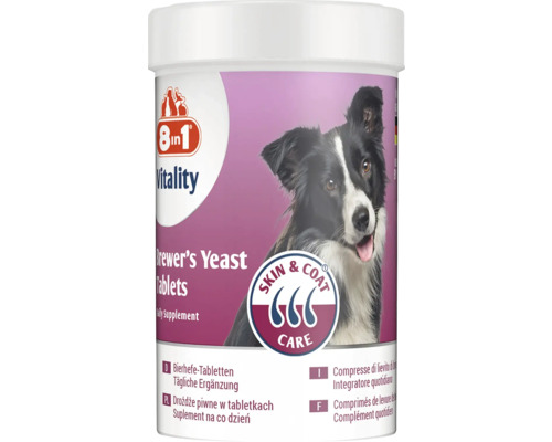 8in1 Vitality Pivovarské kvasnice v tabletách pre psy