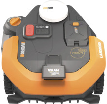 Pohľad zhora na robotickú kosačku Worx Landroid