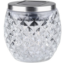 Solárna lampa so štruktúrovaným sklom