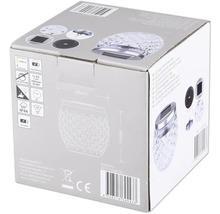 Balenie LED solárnej stolnej lampy zo skla