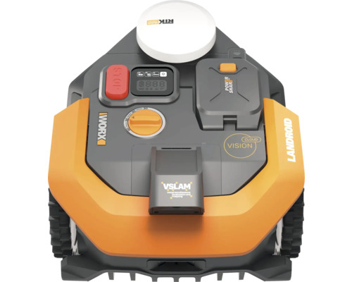 Robotická kosačka Landroid s RIIK Cloud, VSLAM, Power Share a logom Worx