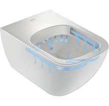 Závesné hlboké splachovacie WC s vodným systémom