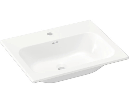 Keramické umývadlo s otvorom pre batériu a prepadom