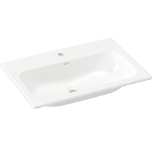 Keramické umývadlo s otvorom pre kohútik a prepadom