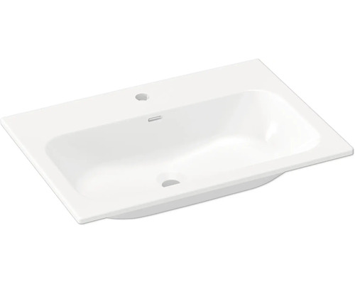 Keramické umývadlo s otvorom pre kohútik a prepadom