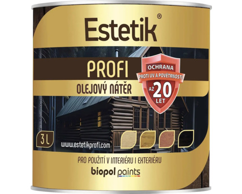 Estetik Profi olejová farba 3 litrová plechovka