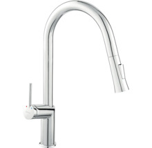 Kuchynská batéria s vysokým výtokom a výsuvnou sprchou