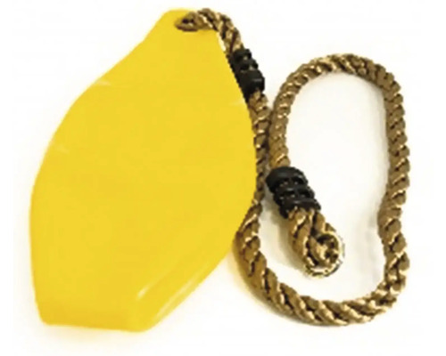 Žlté hojdacie sedadlo s lanom pre detské ihrisko