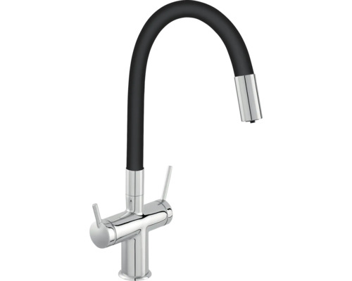 Kuchynská batéria s flexibilným výtokom