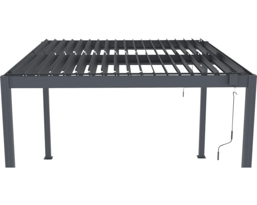 Bioklimatická pergola G21 Austin 3x3 m Lamelová pergola s nastaviteľnými lamelami do záhrady
