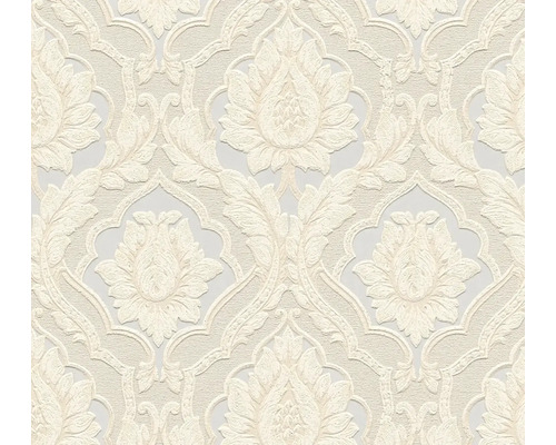 Tapeta s kvetinovým damaškovým vzorom