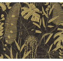 Tapeta s tropickým rastlinným vzorom