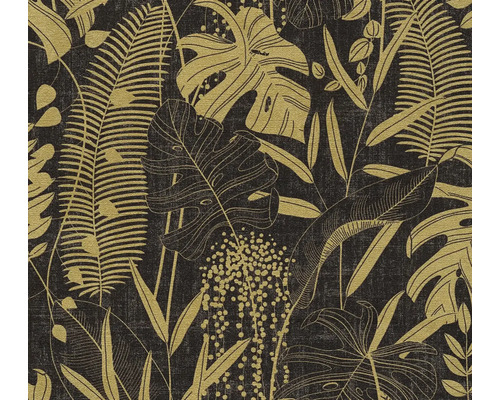 Tapeta s tropickým rastlinným vzorom